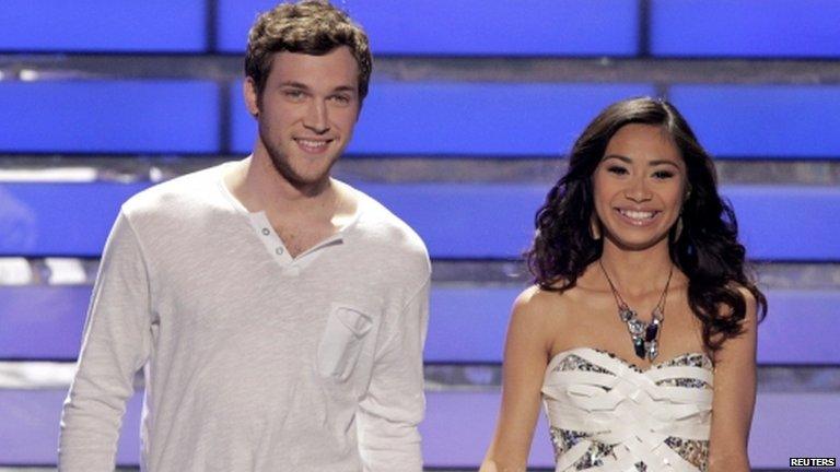 Phillips Phillips and Jessica Sanchez