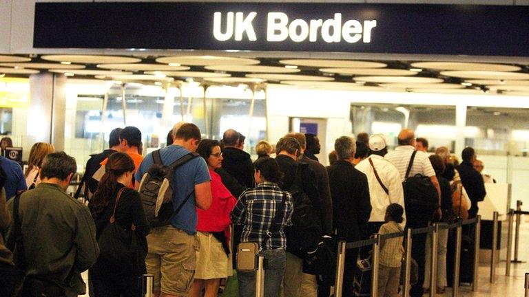 Queues at border control