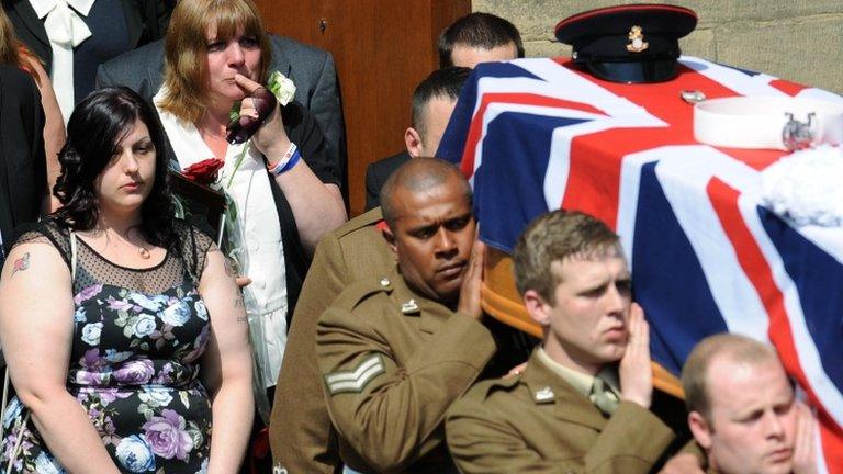 Funeral of Pte Christopher Kershaw