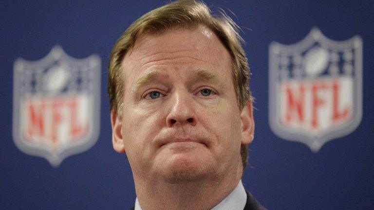 NFL Commissioner Roger Goodell speaks at a press conference in Atlanta 22 May 2012