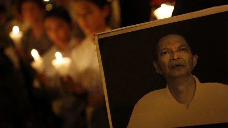 Candlelit vigil for Li Wangyang, Hong Kong (13 June)