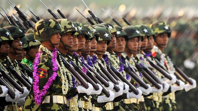 Burma military parade 2010