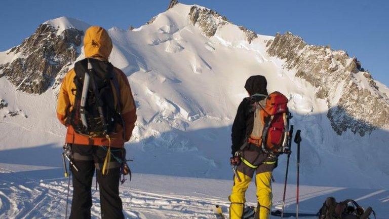 Mont Maudit, near Chamonix, file pic