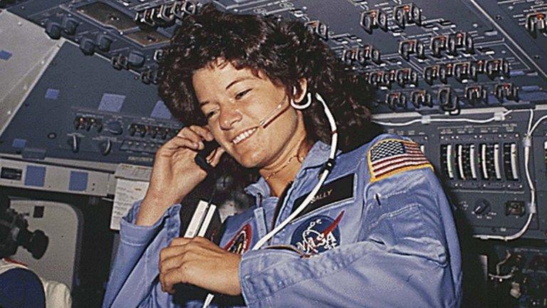 Nasa photo dated June 1983 shows Sally Ride on the Challenger