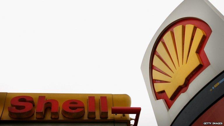 A Royal Dutch Shell petrol station