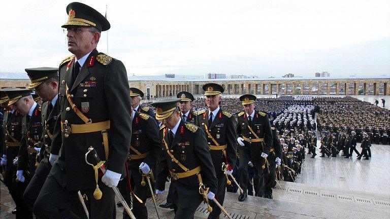 Turkish officers in Ankara, 29 Oct 10