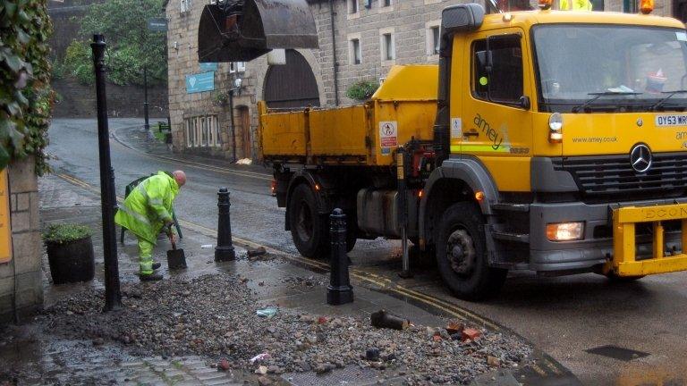 Flooding in Hebden Bridge