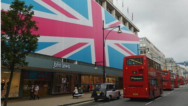 John Lewis with flag