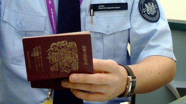 A UK Border Agency staff member