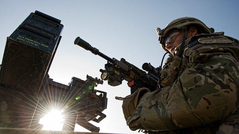 British soldier in Afghanistan