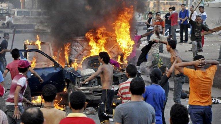 Protesters in Cairo 15 September 2012