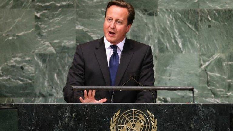 David Cameron at the United Nations on 26 September 2012