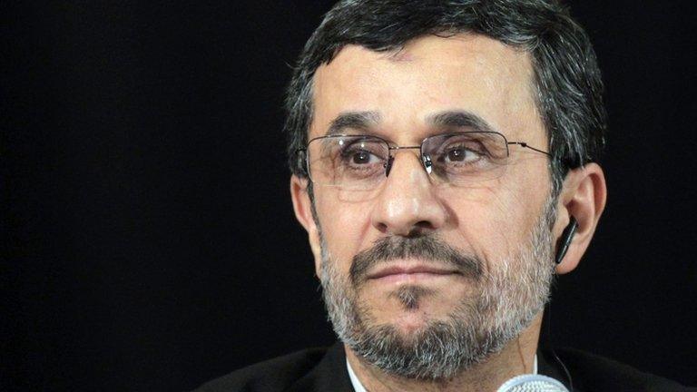 Iranian President Mahmoud Ahmadinejad