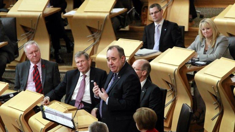 Alex Salmond at FMQS