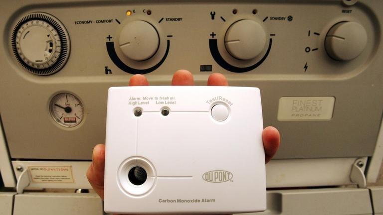 A carbon monoxide alarm