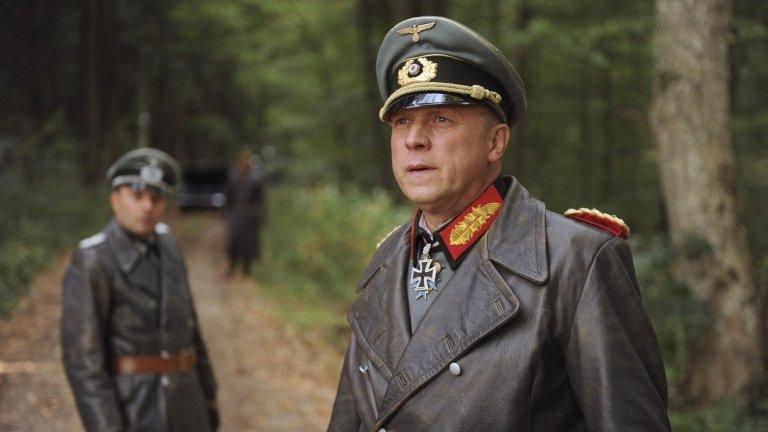 Erwin Rommel (foreground), played by Ulrich Tukur, in a scene from the new German film