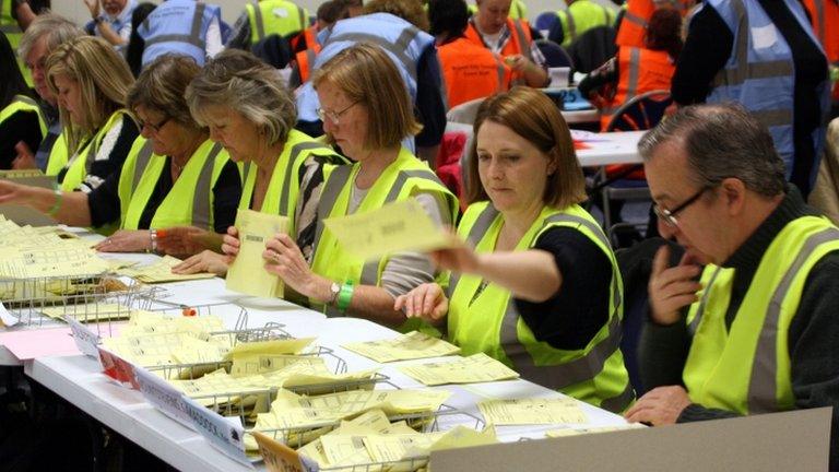 Ballots being counted in Avon and Somerset