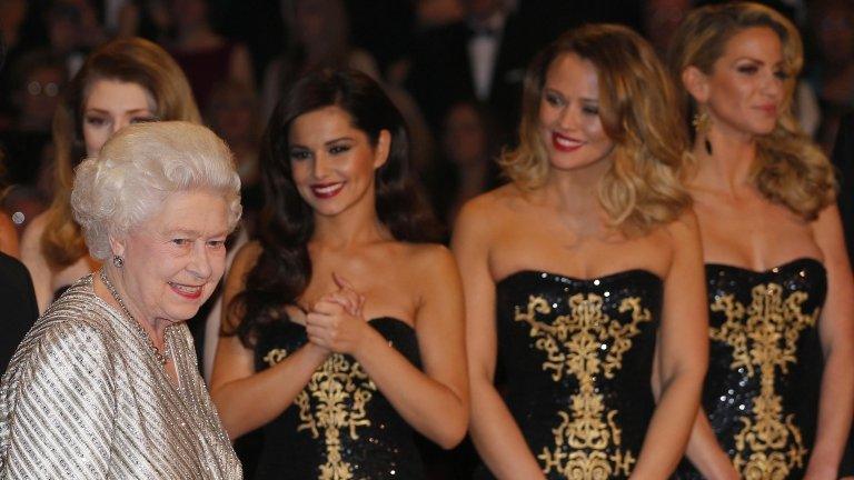 The Queen and Girls Aloud