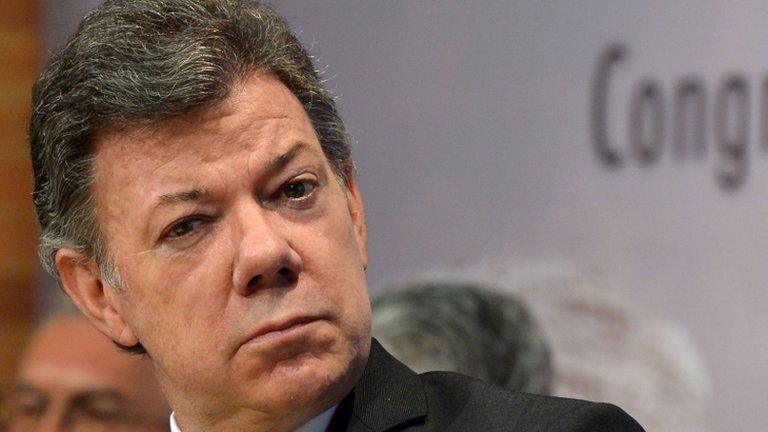 Colombian President Juan Manuel Santos. Photo: November 2012