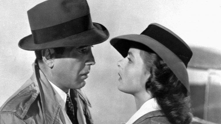 Ingrid Bergman and Humphrey Bogart in Casablanca