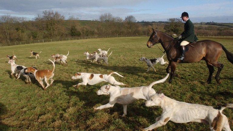 Heythrop Hunt in Oxfordshire