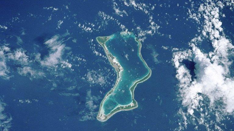 A coral atoll in the Chagos Islands