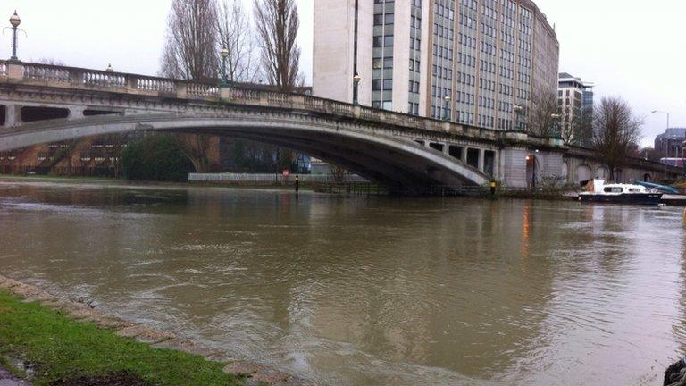 The River Thames at Reading bridge