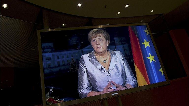 Angela Merkel delivers her new year message in a TV message. 30 Dec 2012