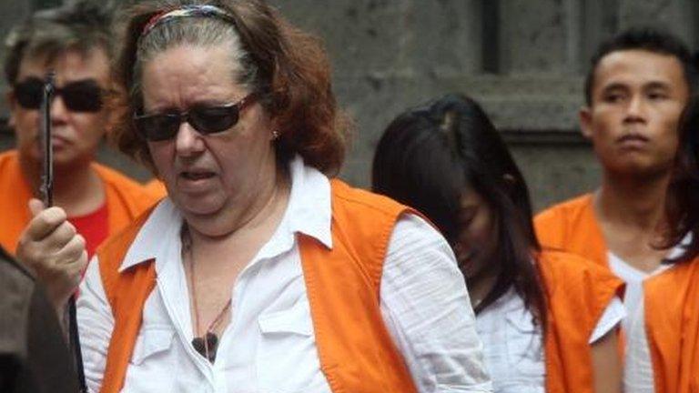 Lindsay Sandiford arrives at court on 7 January