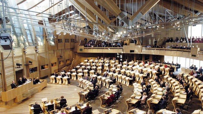 Scottish Parliament chamber