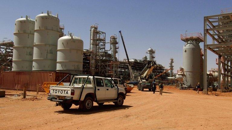 The gas installation near near In Amenas, eastern Algeria (undated image)