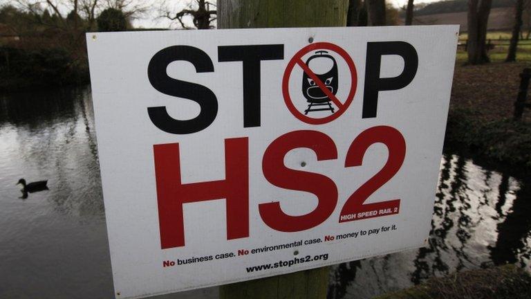 HS2 protest sign