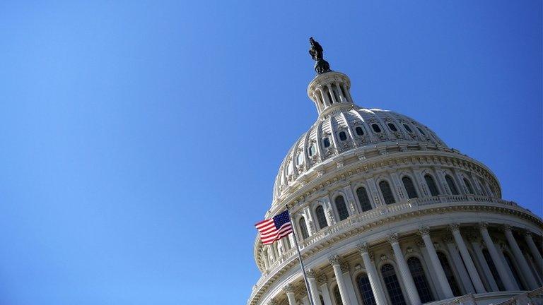 The dome of the US Capitol, Washington DC 12 February 2013