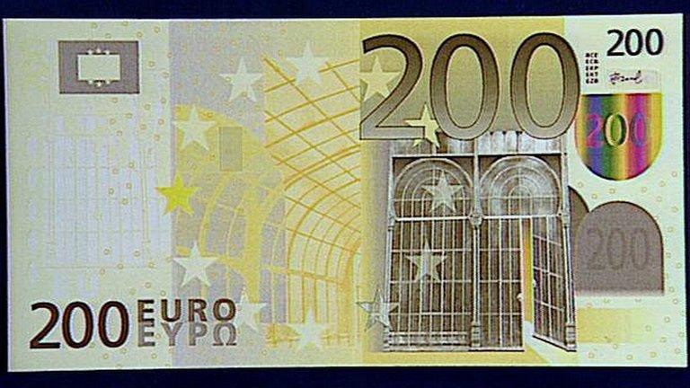 File image of 200 euro note