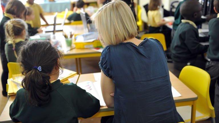 Teacher in classroom