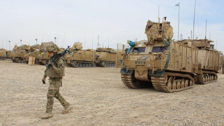 20-tonne armoured Warthog trucks in Afghanistan, taken 25/02/2013