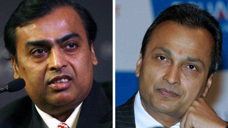 Mukesh and Anil Ambani