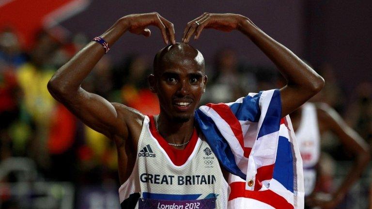 Team GB London 2012 Olympic Gold medal winner Mo Farah is taking part in the summer series