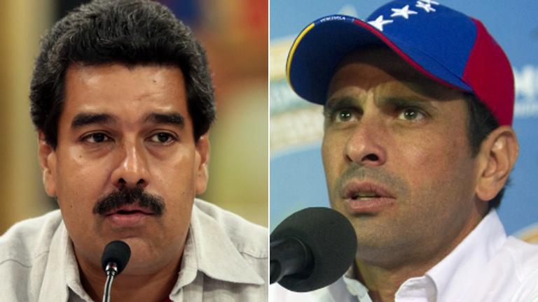 Nicolas Maduro and Henrique Capriles