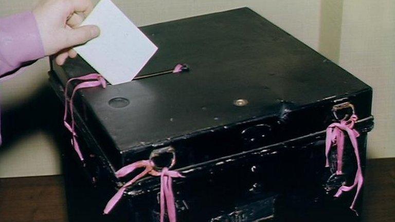 A ballot box