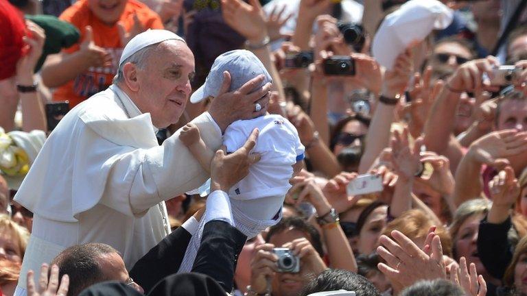 Pope Francis in St Peter's Square (May 12 2013)