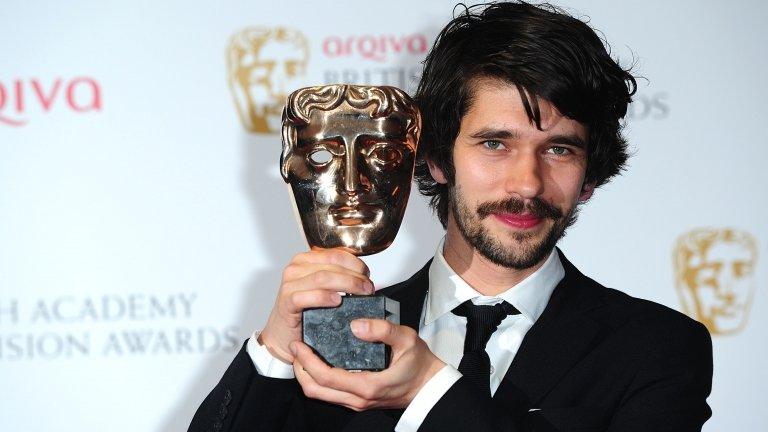 Ben Whishaw with his leading actor award