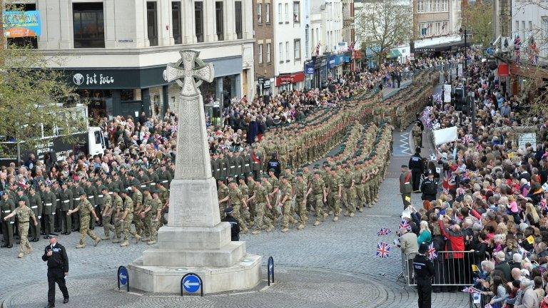 40 Commando homecoming parade May 2013