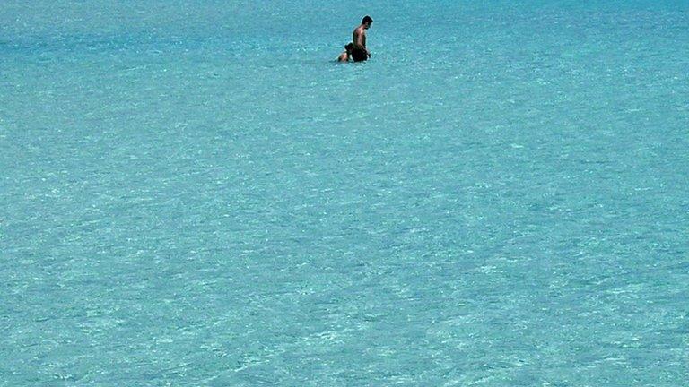 Couple swimming in sea, Cyprus (Image: AP)