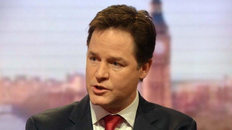 Deputy Prime Minister Nick Clegg