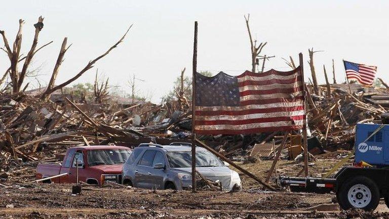 Tornado aftermath in Moore, Oklahoma, 22 May