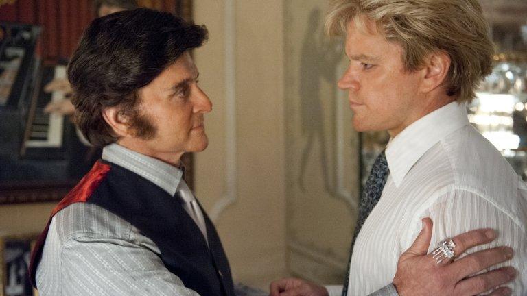 Michael Douglas and Matt Damon in Behind the Candelabra