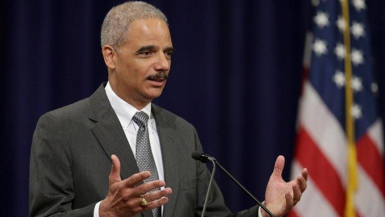 US Attorney General Eric Holder delivers remarks during the Justice Department Inspector General's annual awards ceremony Washington, DC 29 May 2013