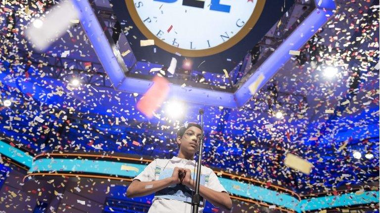 Arvind Mahankali wins the US national spelling bee in National Harbor, Maryland 30 May 2013