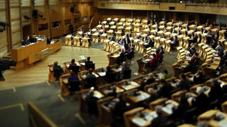 Scottish Parliament main chamber